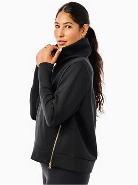 Tuckernuck Addison Bay $168 The Everyday Pullover Large Black EUC